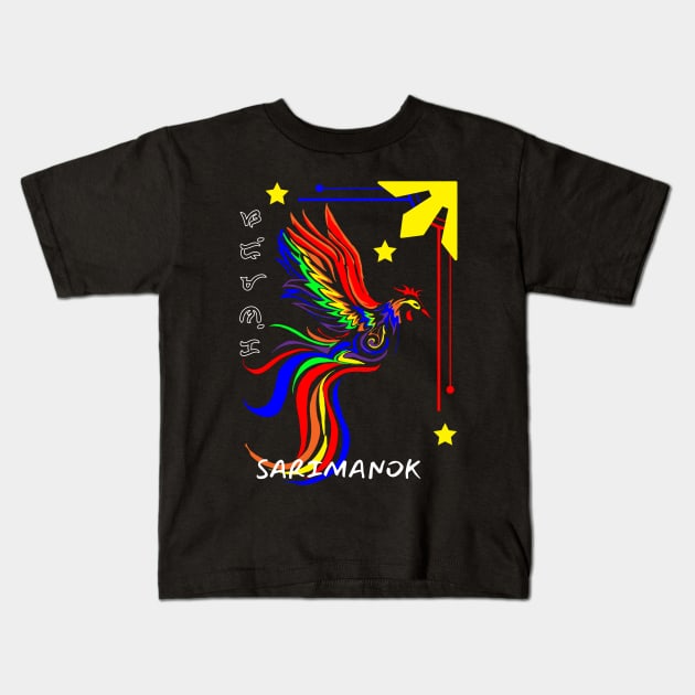 Magical Mythical Philippine Bird Kids T-Shirt by RookTops